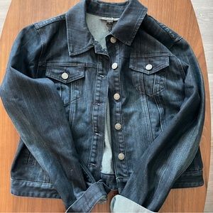 INC International Dark wash denim jacket